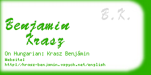 benjamin krasz business card